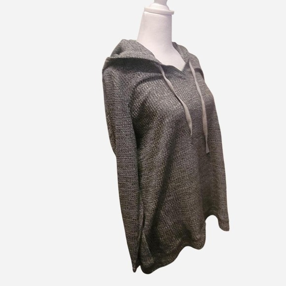 LOGO Lounge by Lori Goldstein Grey Loop Hoodie - Picture 3 of 5